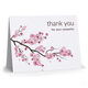 Cherry Blossoms Thank You Folded Sympathy Cards Image 1 of 3
